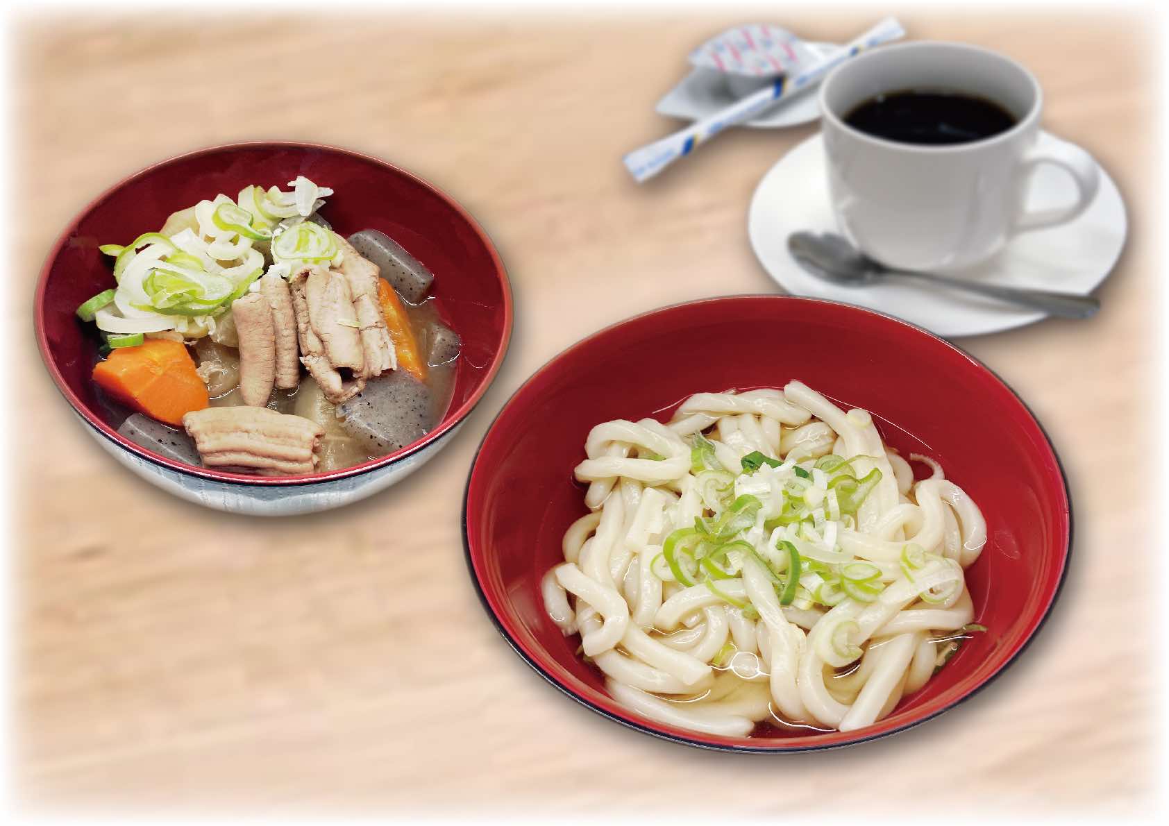 モツ煮・うどん定食